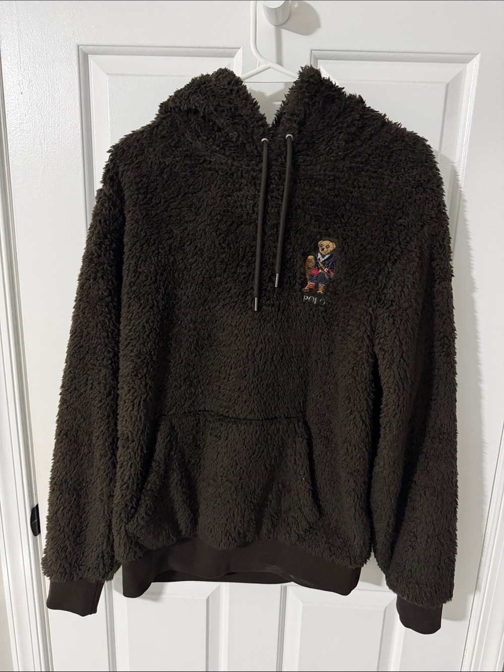 Fuzzy Polo Ralph Lauren Unisex Hoodie - Size Small